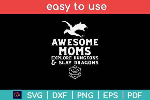 Graphics & Print Templates: Moms Explore Dungeons Svg