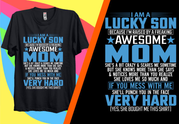 Mom, Son Graphics for T-Shirt Designs